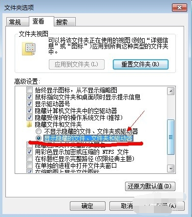 win7怎么显示隐藏文件 win7显示隐藏文件的方法(图4)