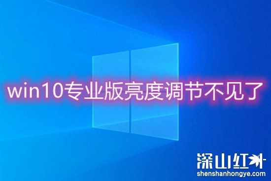 win10专业版亮度调节不见了怎么办 win10专业版亮度调节不见了恢复方法(图1)