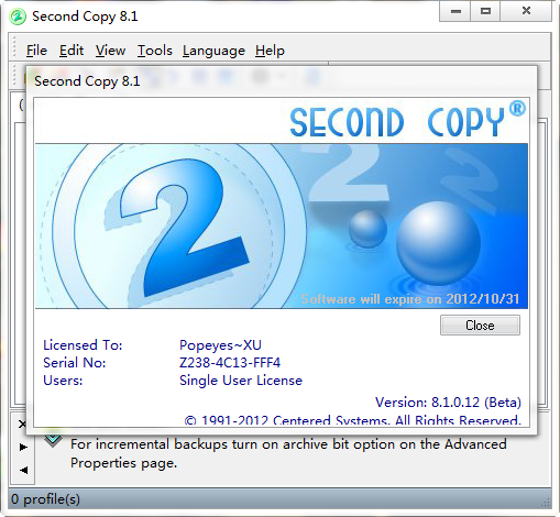 secondcopy v8.1 