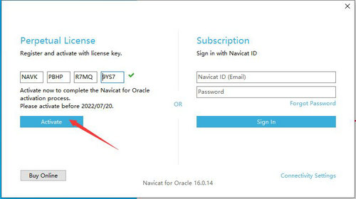 navicat for oracle v12.1.20