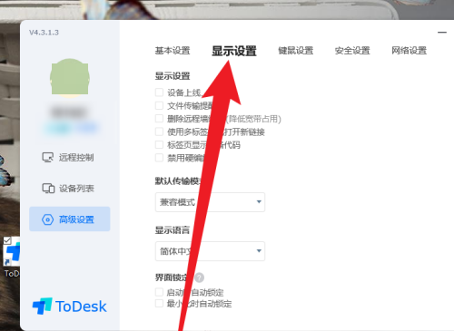 ToDesk如何设置标签页显示设备代码 ToDesk怎么设置标签页显示设备代码