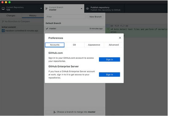 github桌面客户端 v1.0
