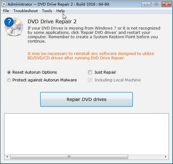 dvd drive repair v2.0.0.1016