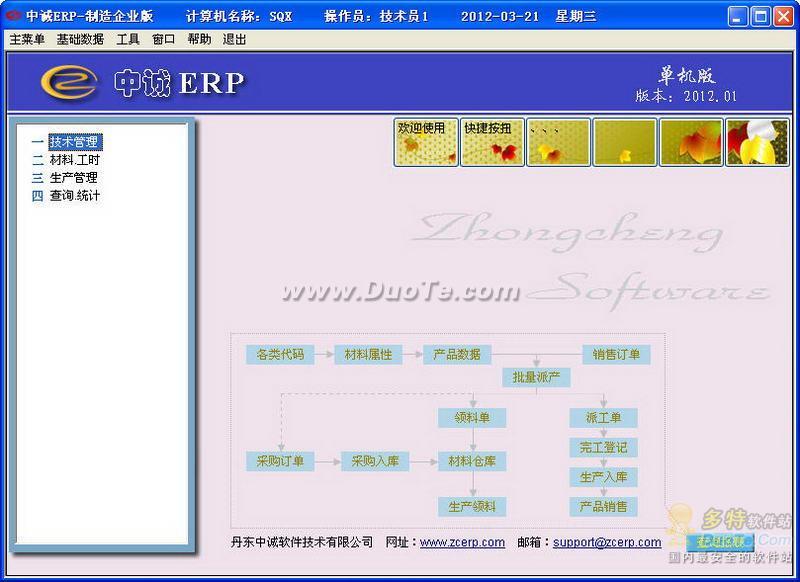 中诚erp企业管理软件 v2012.01.0.0